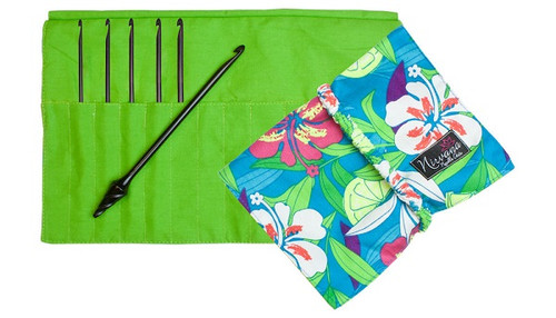 Nirvana Ebony Crochet Hook Gift Set with 7" Needle and Hook Case