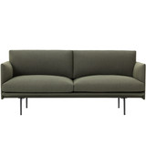 Muuto Outline 2 Seater Sofa - Green