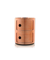 Kartell Componibili Storage Unit Metallic - 2 High Copper