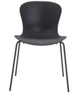 Fritz Hansen Nap Chair 4 Leg Steel Pepper Grey Powder Coated Base