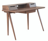 Ercol Treviso Desk - Walnut - Front Angle View