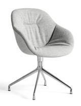 HAY About A Chair AAC 121 - Kvadrat Hallingdal 116 - Polished Aluminium Base