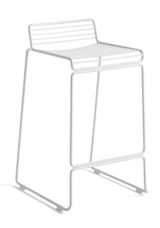 HAY Hee Outdoor Bar Stool Low - White