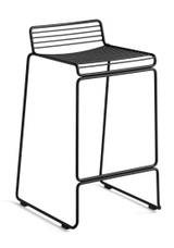 HAY Hee Outdoor Bar Stool Low - Black