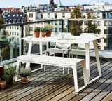 Cane-Line Copenhagen Outdoor Bench - Exterior Lifestyle Image