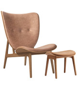 Norr11 Elephant Chair & Stool - Dunes (Vintage) Leather