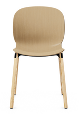 RBM Noor 6085 Dining Chair from Flokk - Wood Leg