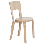 Legs, seat edge-band and backrest: birch, clear lacquer
Seat: birch, clear lacquer