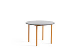 HAY Two-Colour Table Round Ø105cm - Light Grey - Ochre Steel