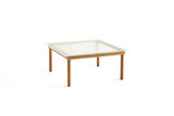 Hay Kofi Table- Oak and reeded glass, in 80x80cm Hay Kofi Table- Oak and reeded glass, in 80x80cm