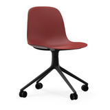 Normann Copenhagen Form 4W Swivel Chair - Black Alu