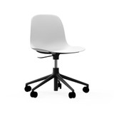 Normann Copenhagen Form 5W Gas Lift Swivel Chair - Black Alu