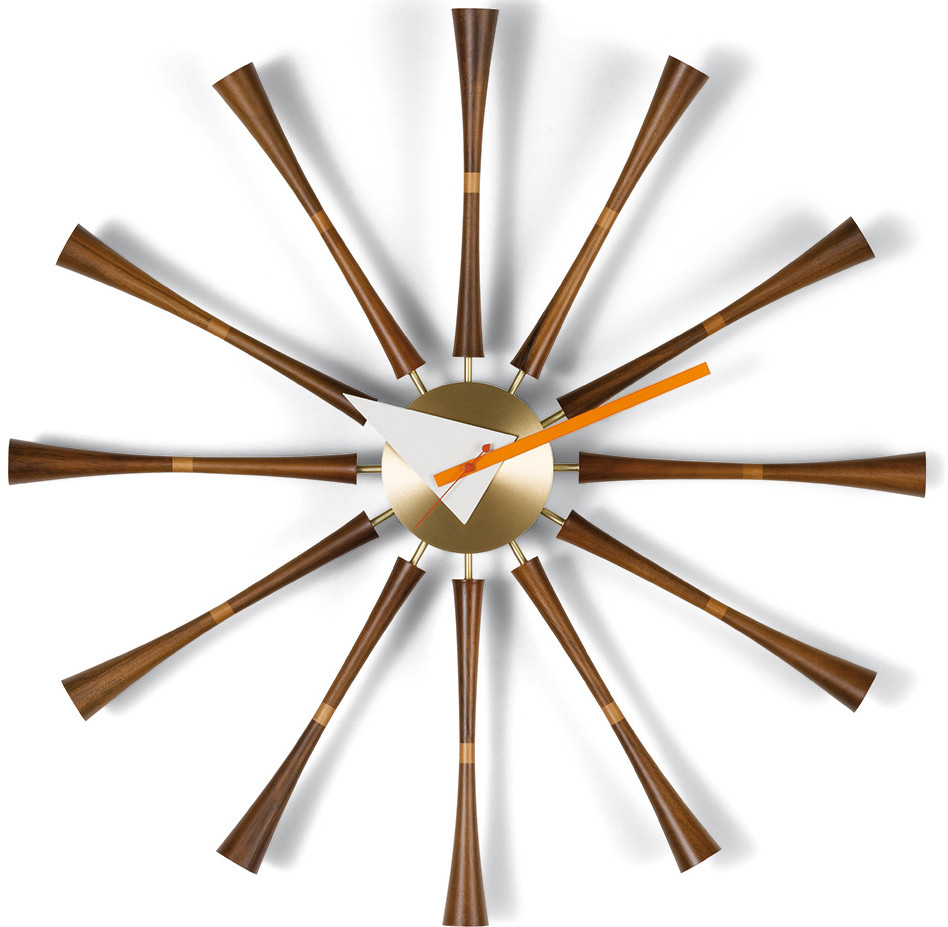 Vitra Sunflower Clock Birch by Nelson