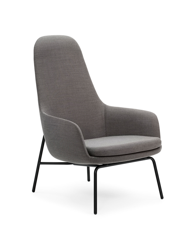 Era Lounge Chair- High: Breeze Fushion/Steel