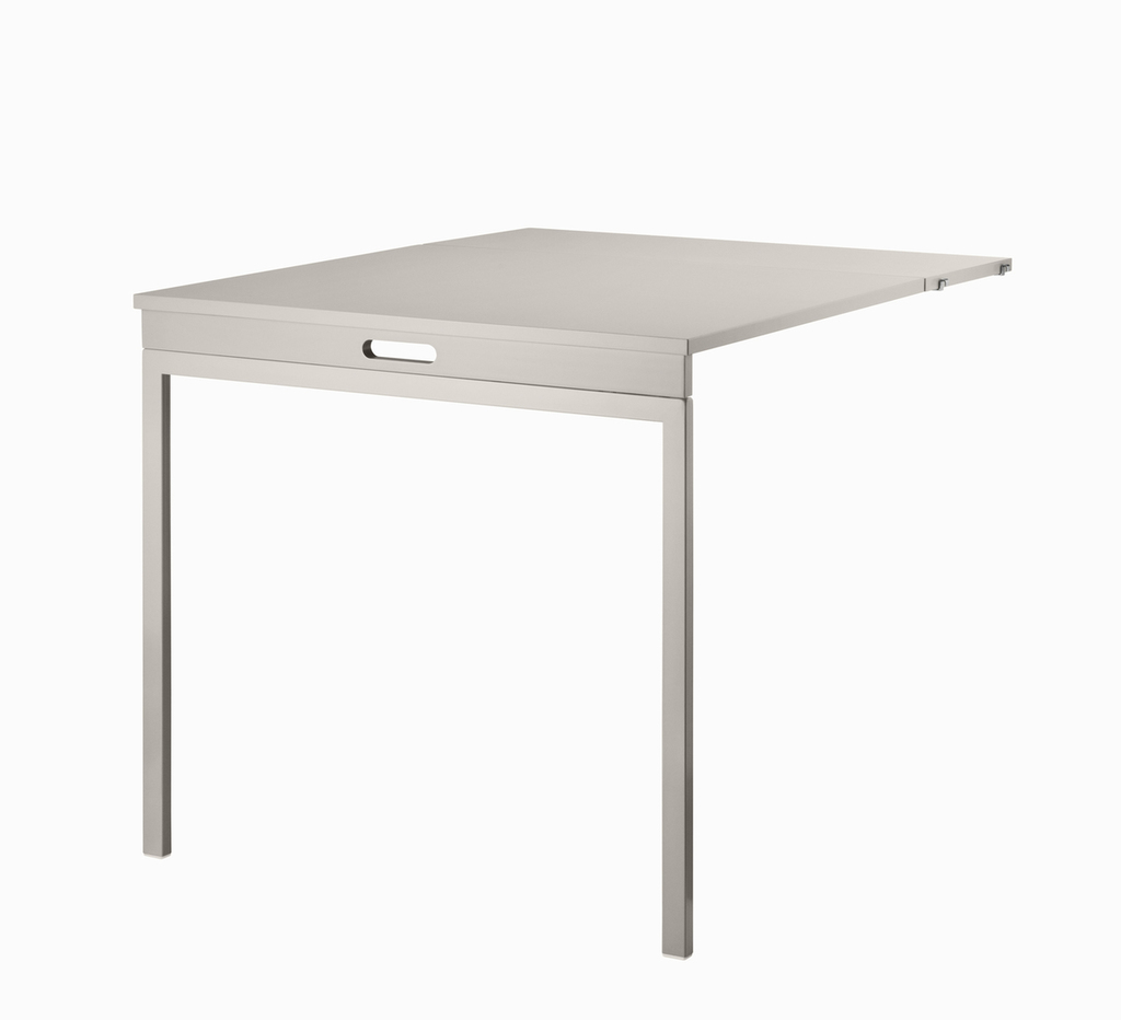 String System Folding Table - Beige/Beige - Opened