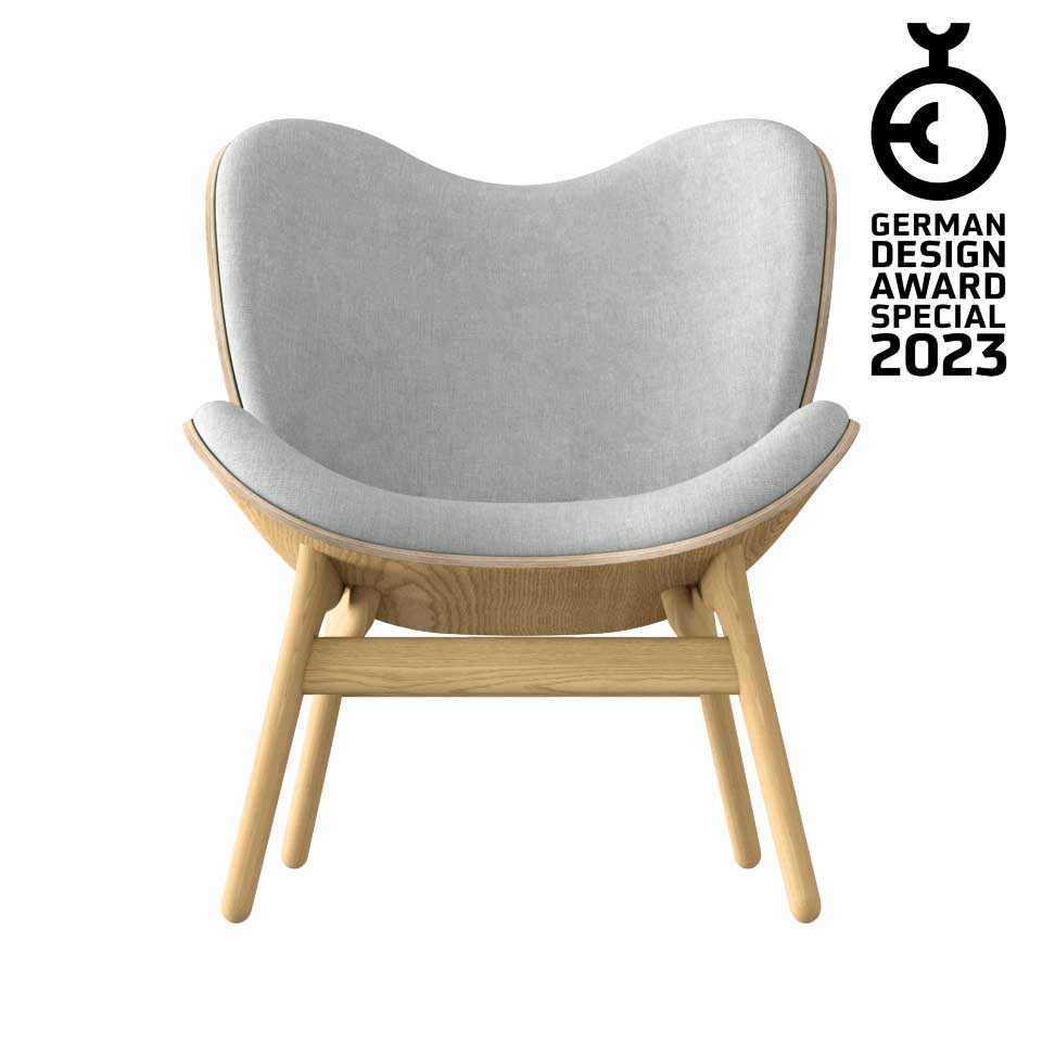 Umage A Conversation Piece Armchair Low Sterling and Oak German Design Award Special 2023