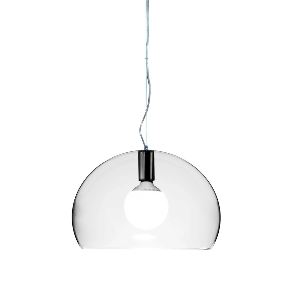 Kartell Small FL/Y Pendant Light - Transparent