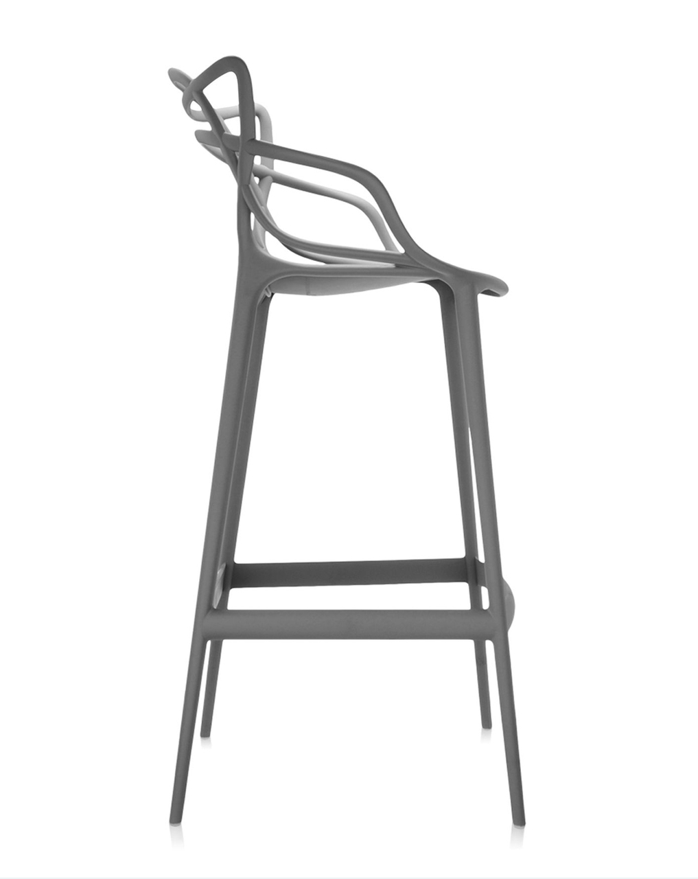 Kartell Masters Stool Grey Side