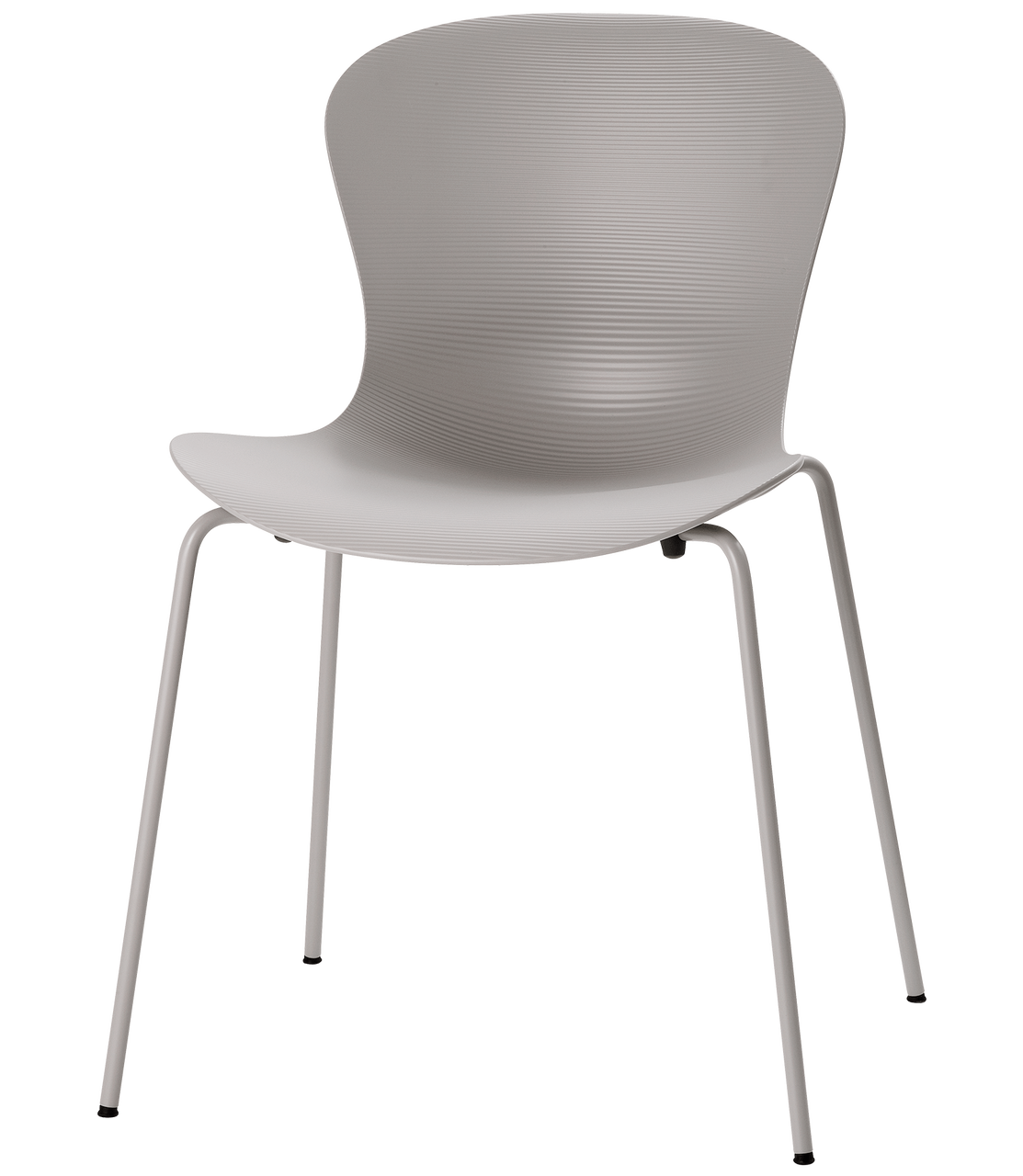 Fritz Hansen Nap Chair 4 Leg Steel Silver Grey Powder Coated Base