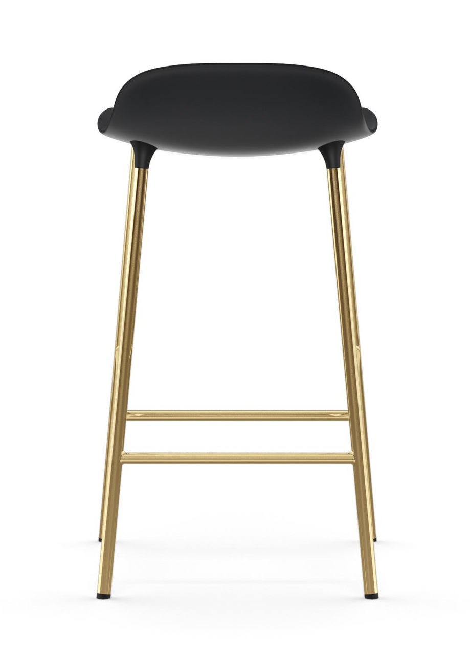 Normann Copenhagen Form Barstool - Brass - Black Shell