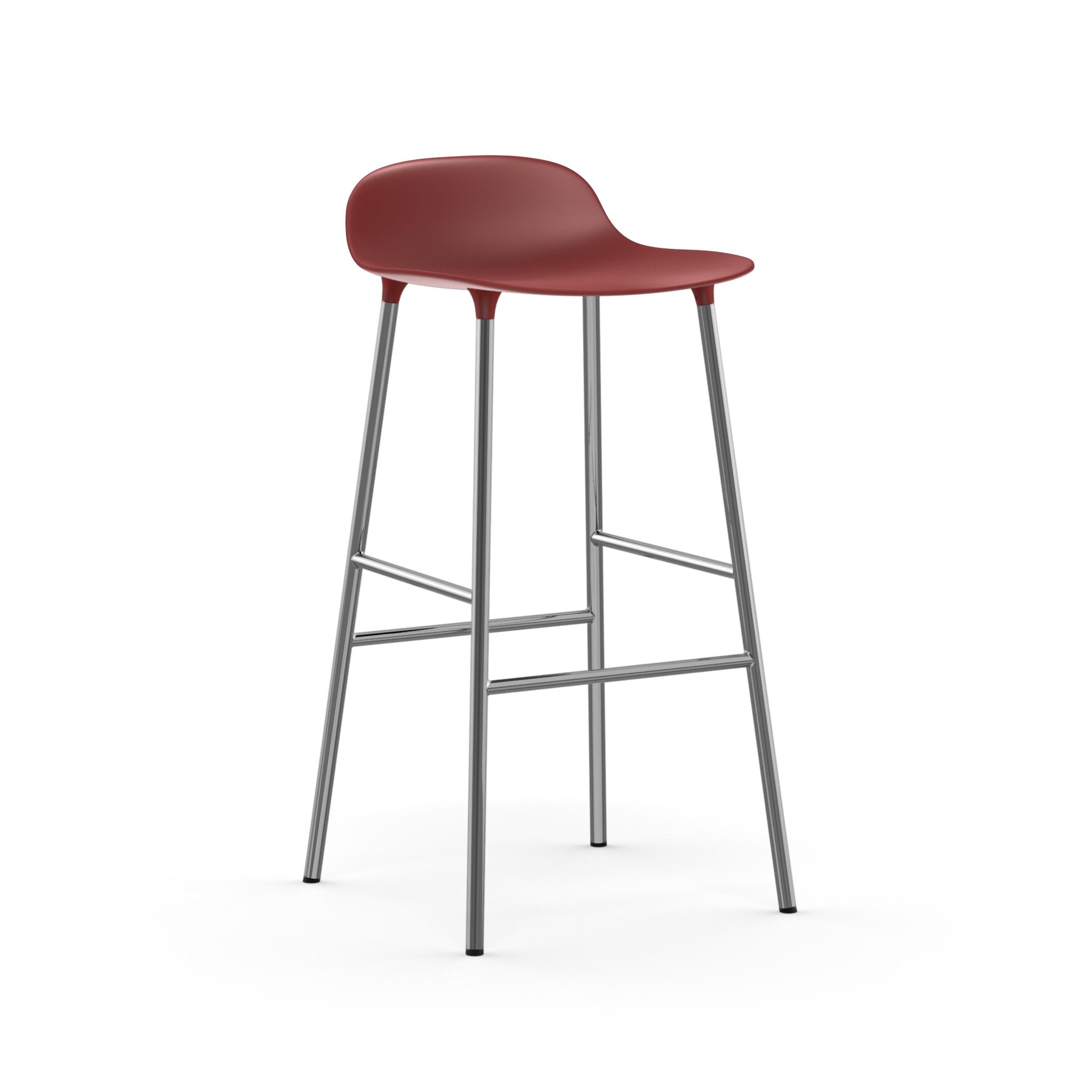 Normann Copenhagen Form 75cm Barstool - Chrome