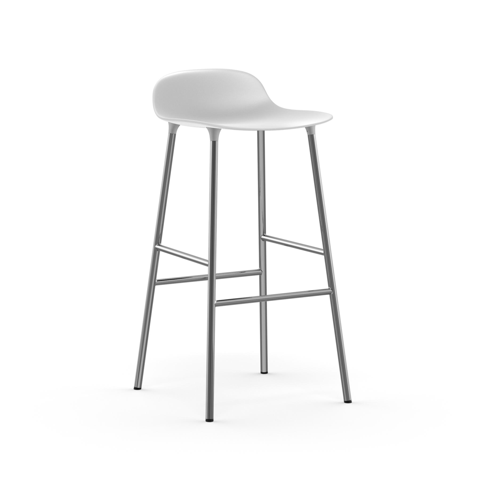 Normann Copenhagen Form 75cm Barstool - Chrome