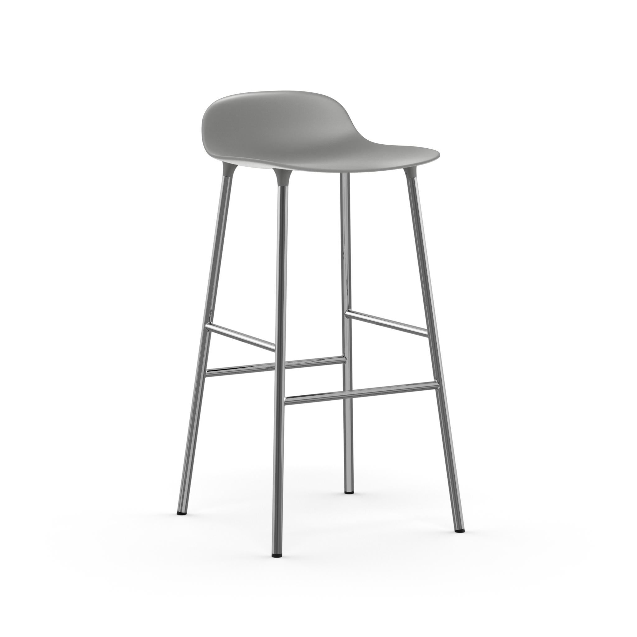 Normann Copenhagen Form 75cm Barstool - Chrome