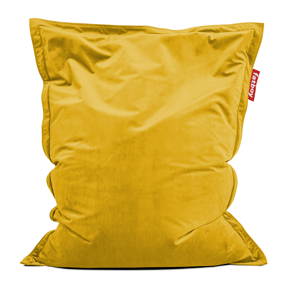 Fatboy Original Slim Velvet Recycled Gold Honey