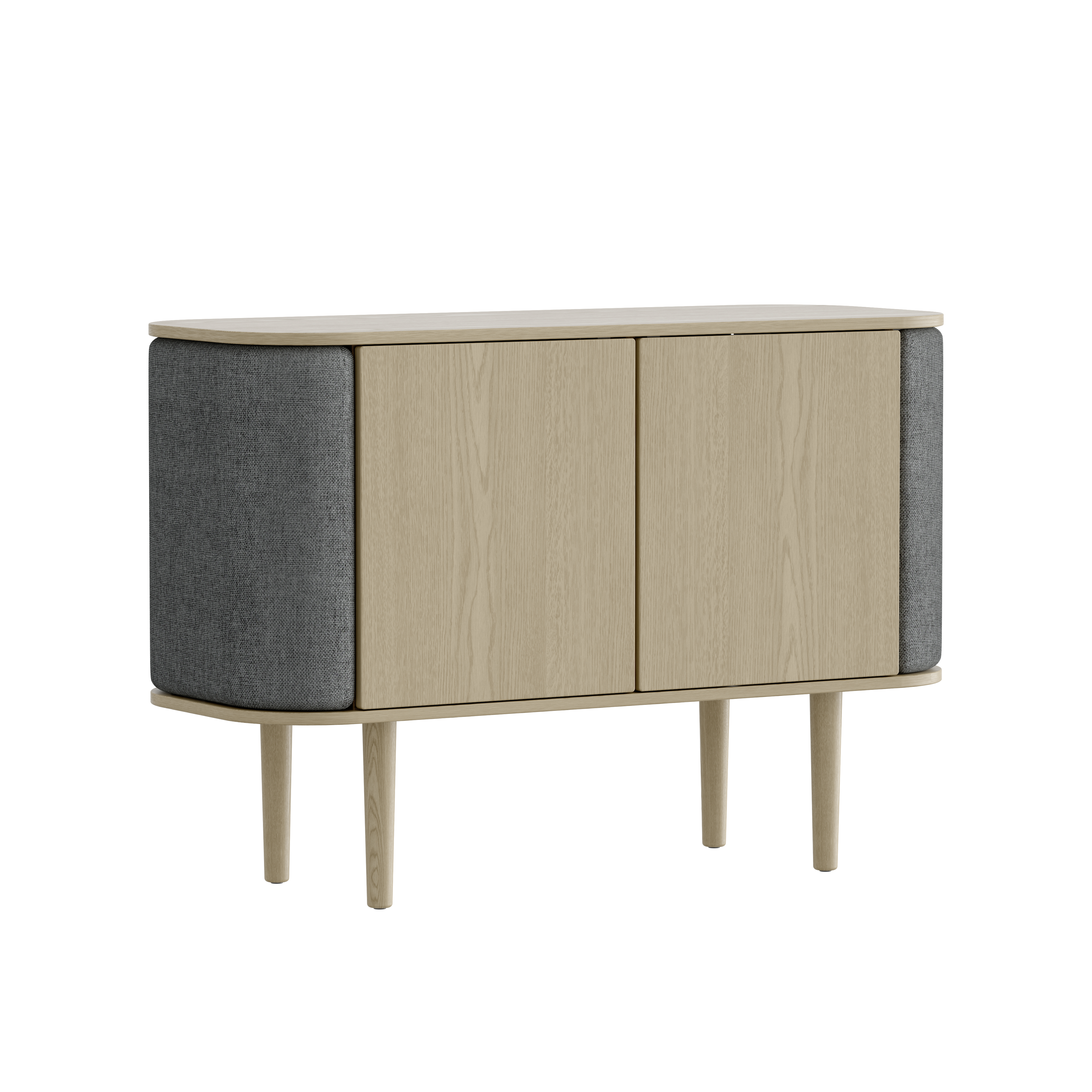 Umage Treasures Cabinet - 2 Door - Oak / Slate Grey