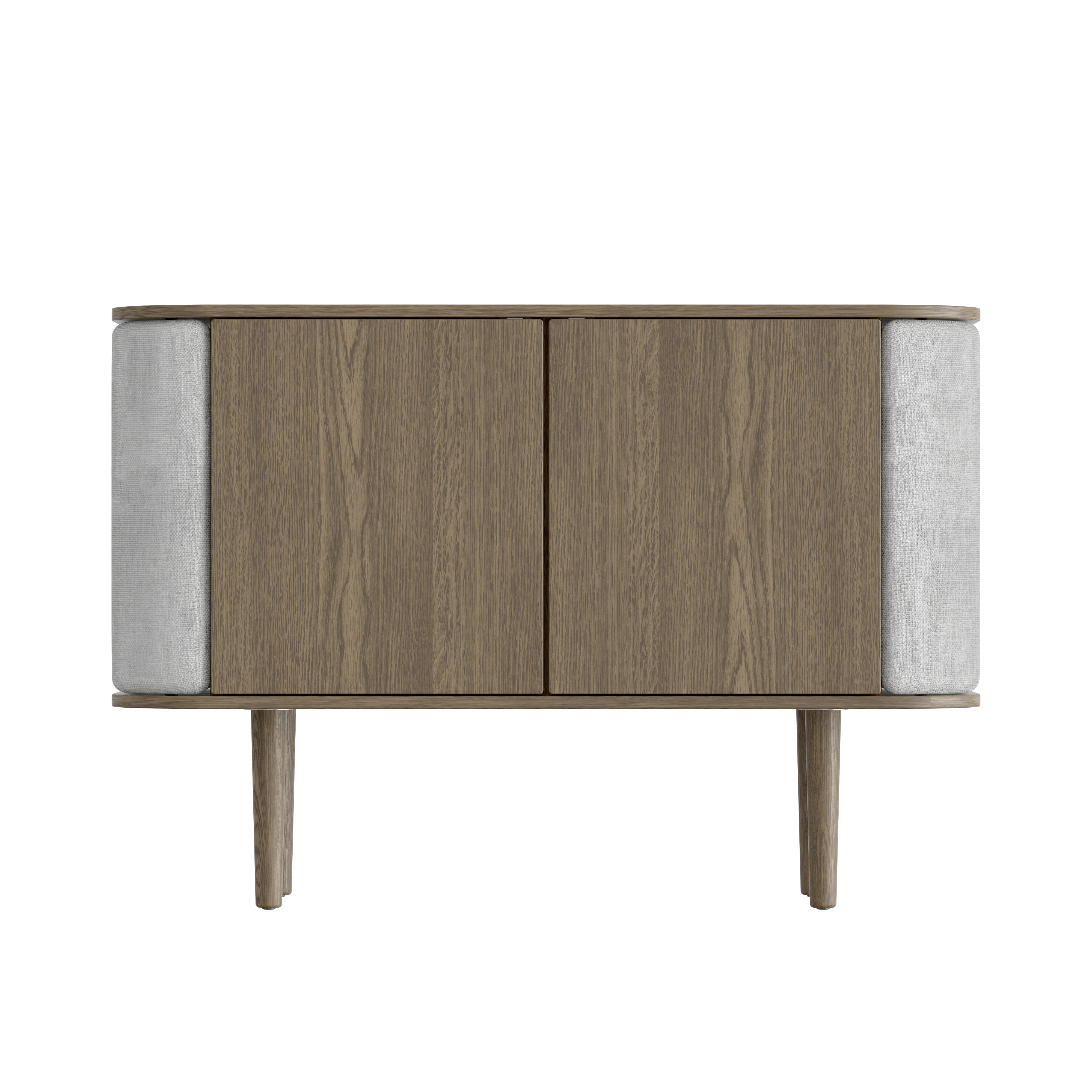 Umage Treasures Cabinet - 2 Door - Dark Oak / Silver Grey