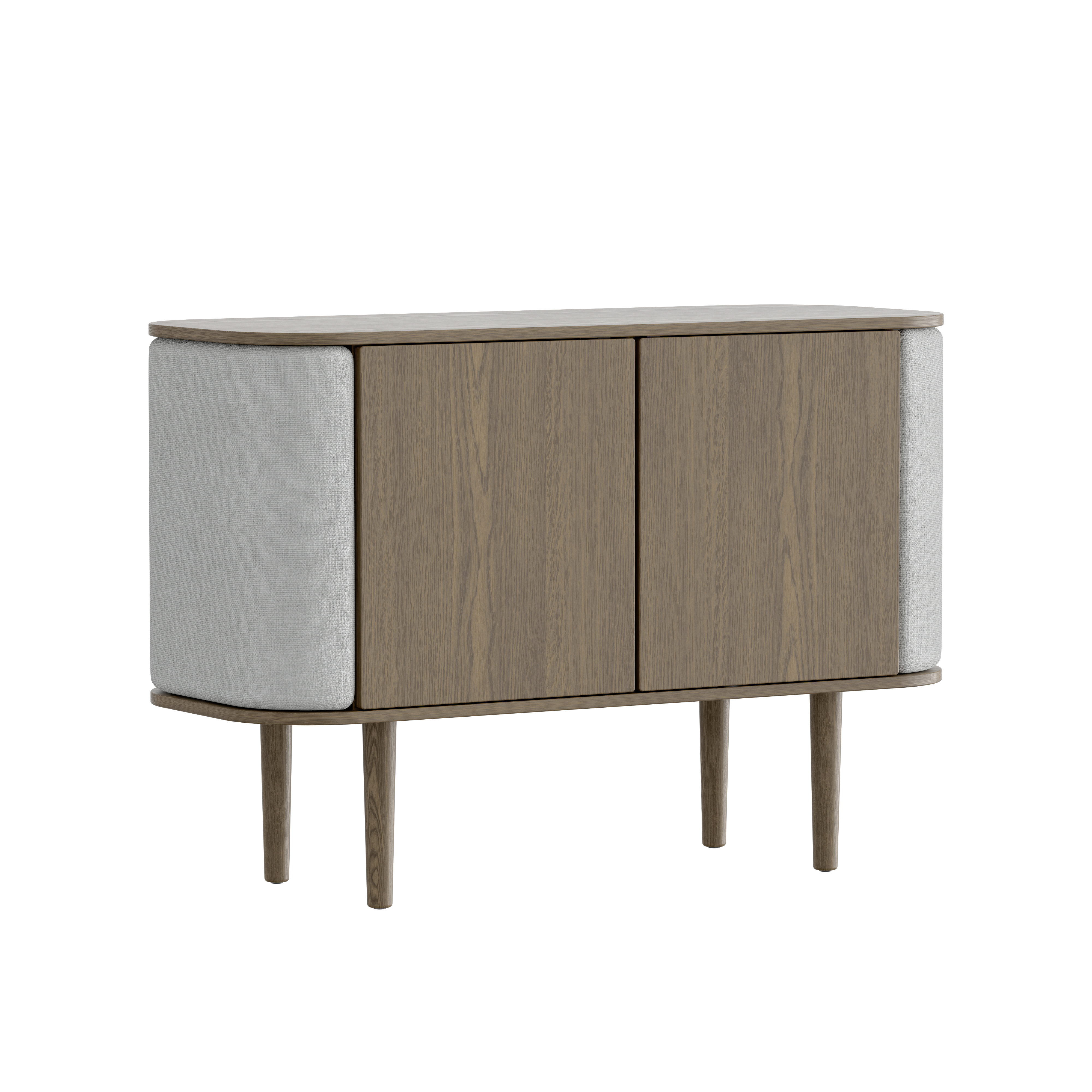 Umage Treasures Cabinet - 2 Door - Dark Oak / Silver Grey