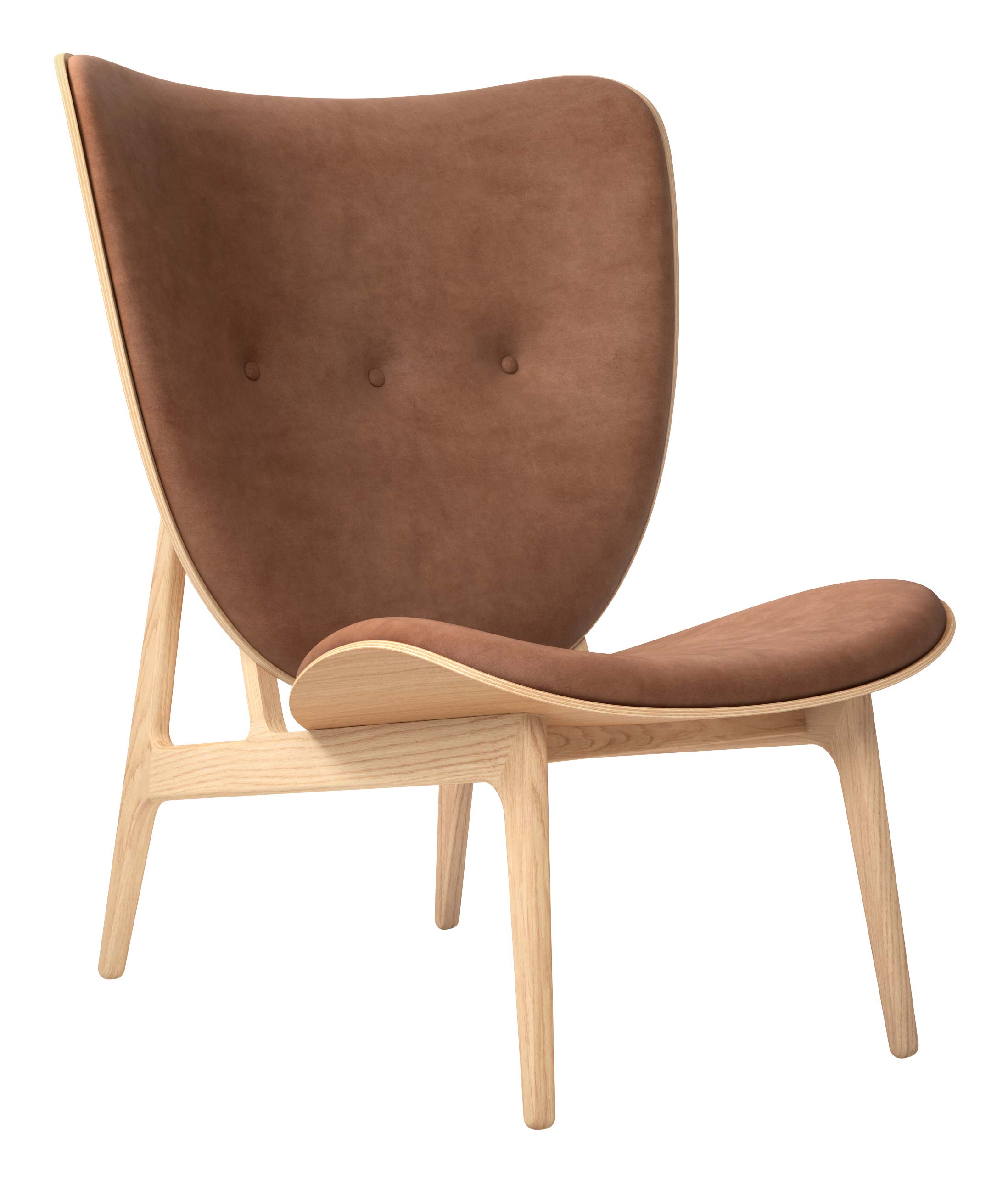 Norr11 Elephant Chair Natural Base Dunes (Vintage) Leather Rust