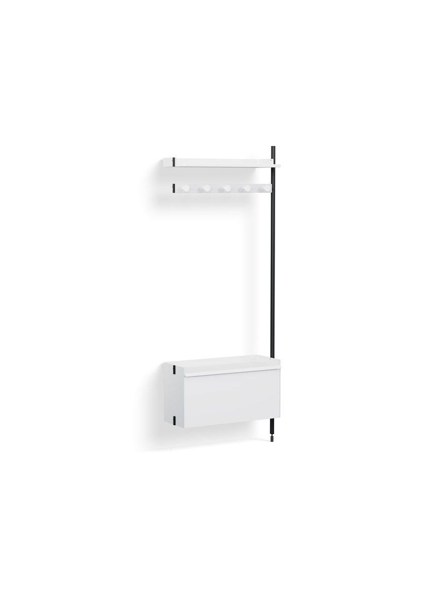 HAY Pier System 1060 Add-on White Powder Coated Steel Black