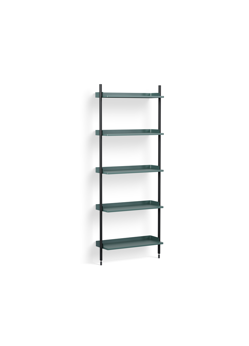 HAY Pier System 111 1 Column Blue Powder Coated Steel Black