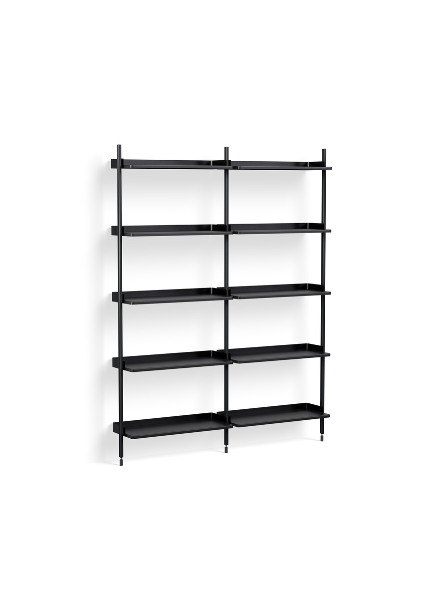 HAY Pier System 112 2 Columns Black Powder Coated Steel Black