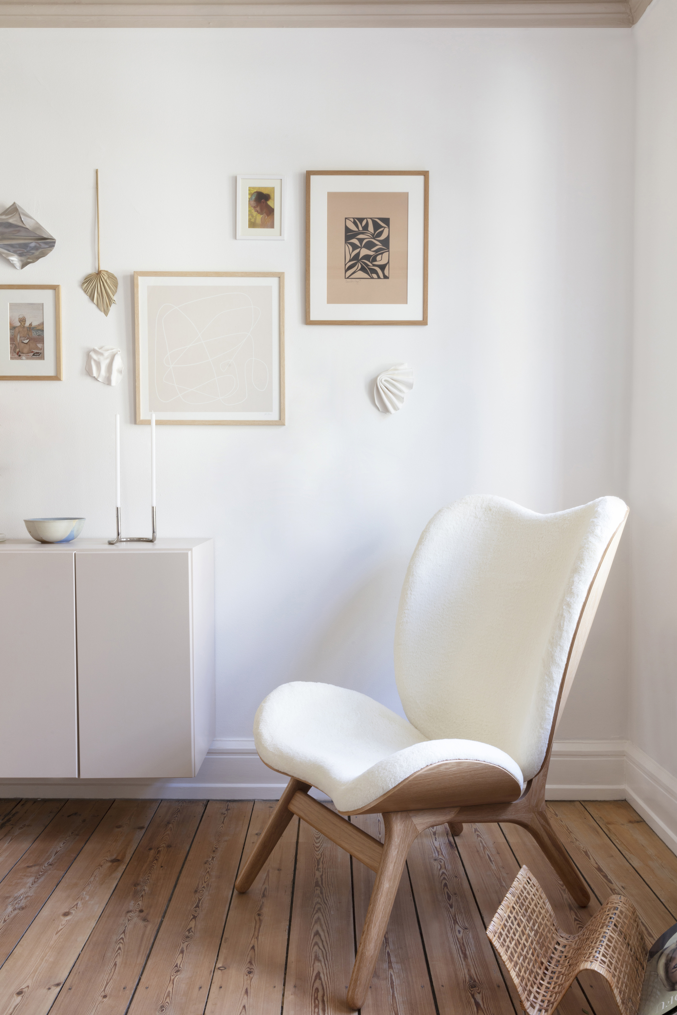 Umage A Conversation Piece High Back Armchair Teddy White Living Room