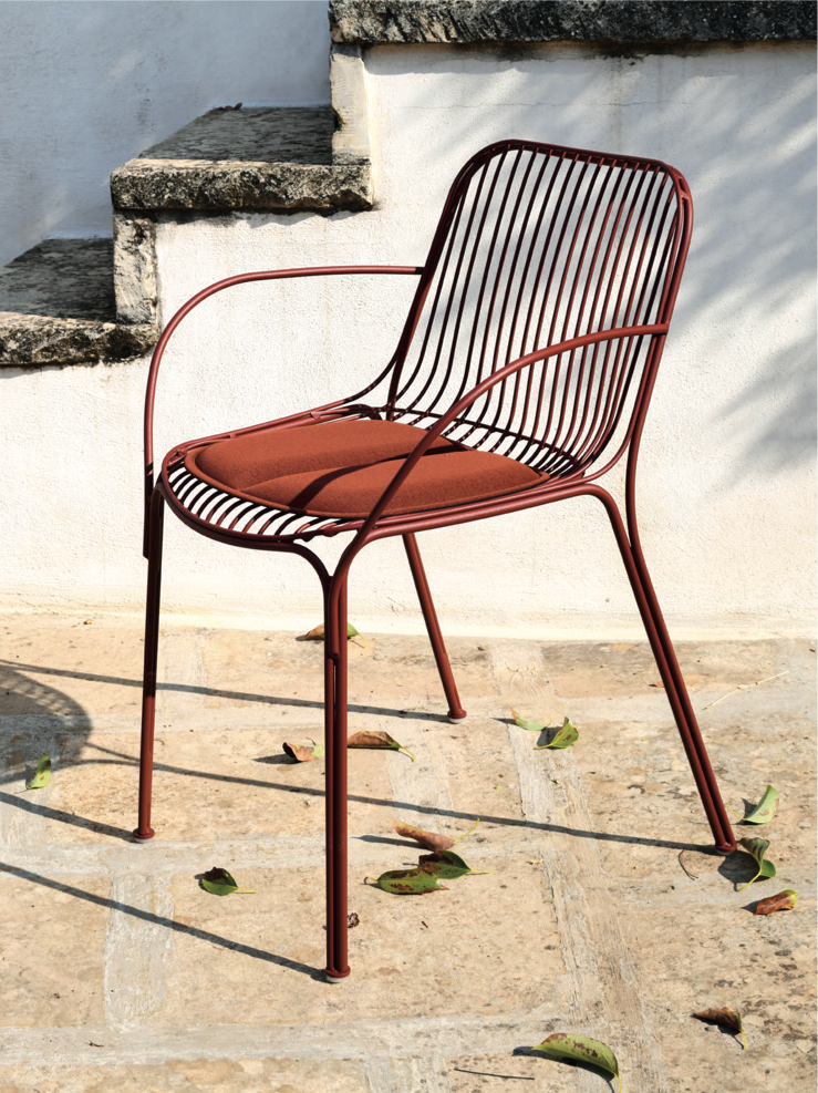 Kartell Hiray Outdoor Armchair Rust