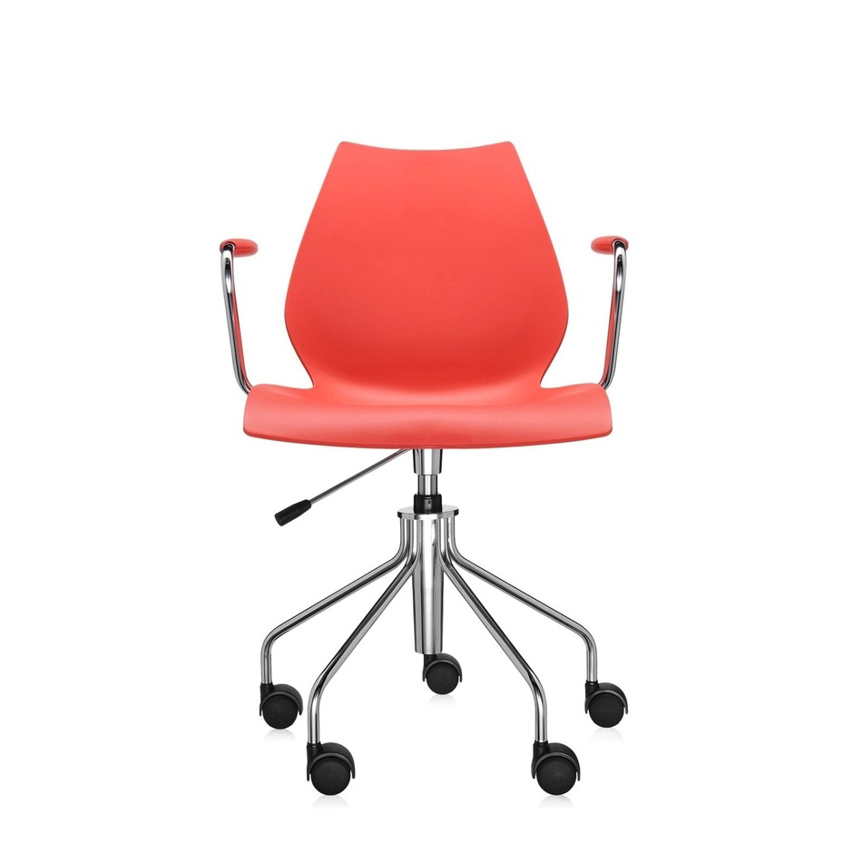 Kartell Maui Swivel Armchair Red