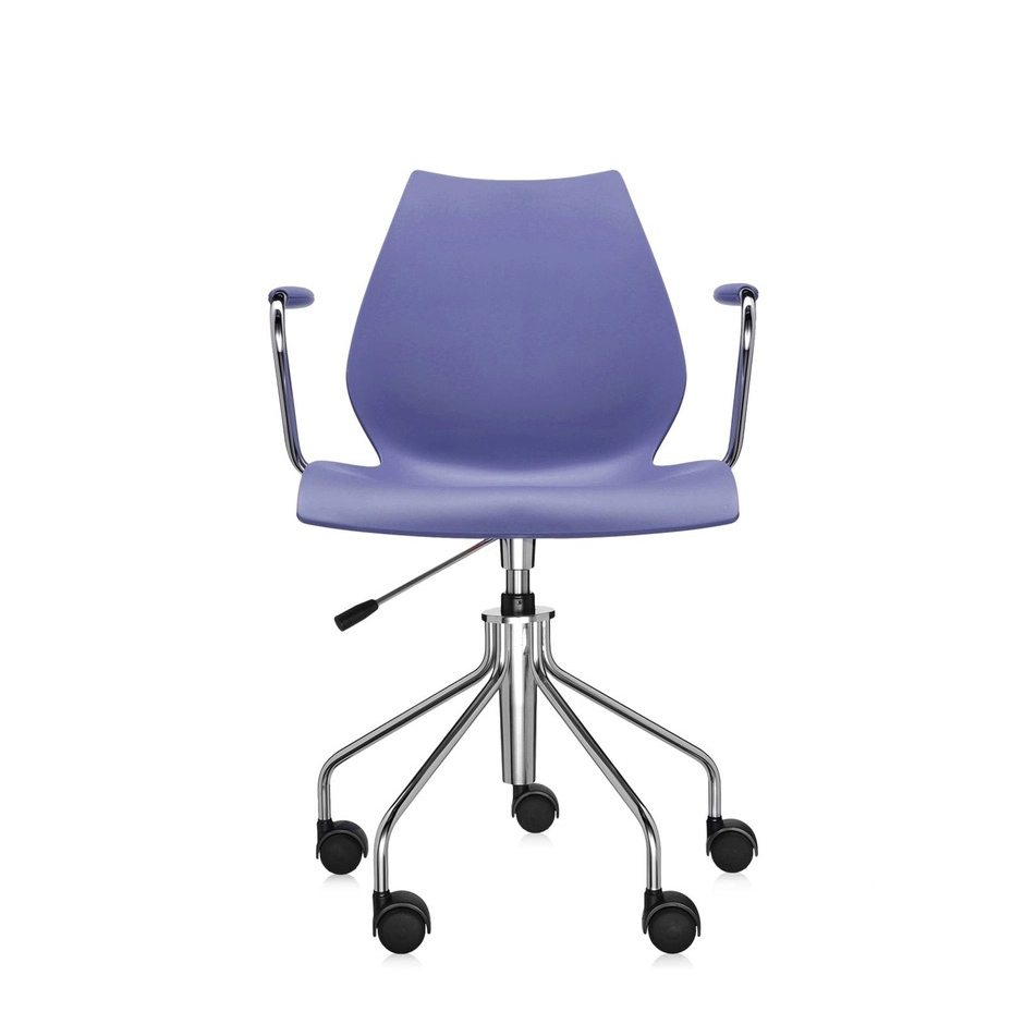 Kartell Maui Swivel Armchair Purple