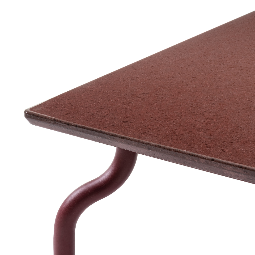 Magis South Low Table with Teak/Lava Stone Top