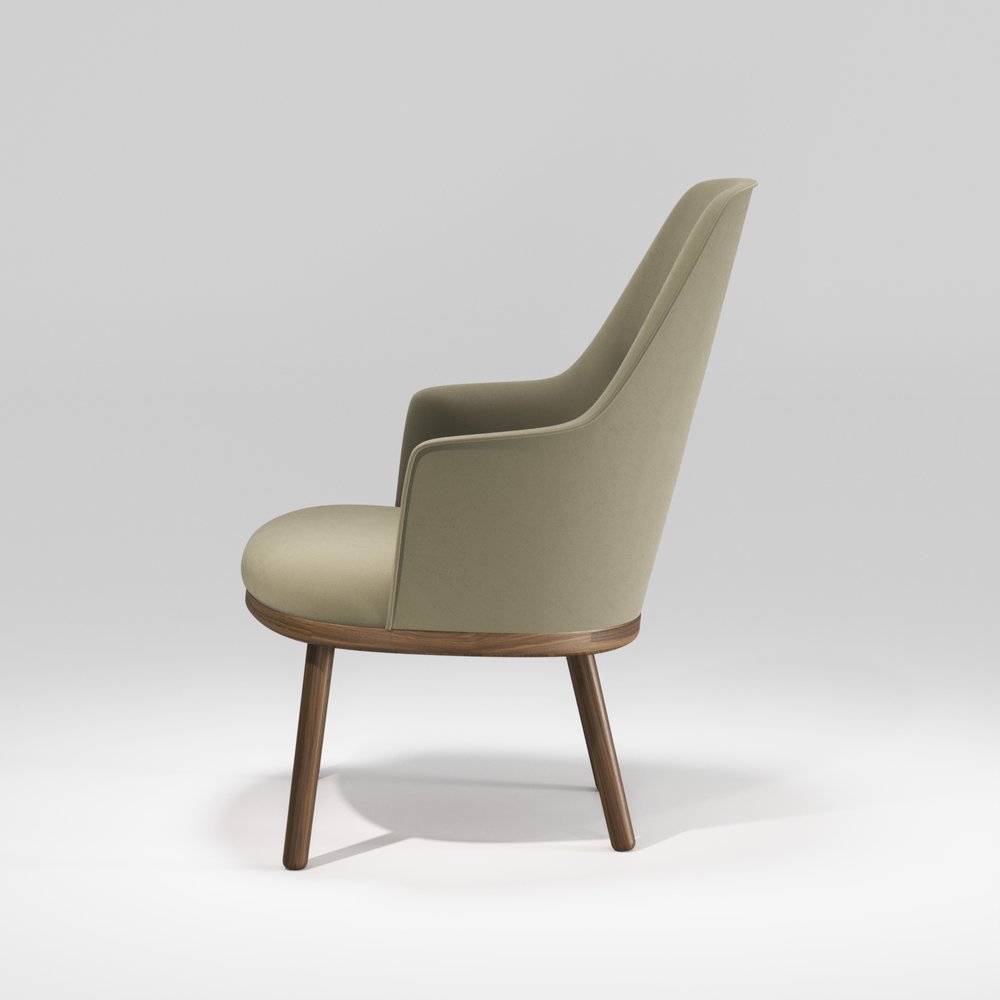 Sartor Lounge Chair Walnut