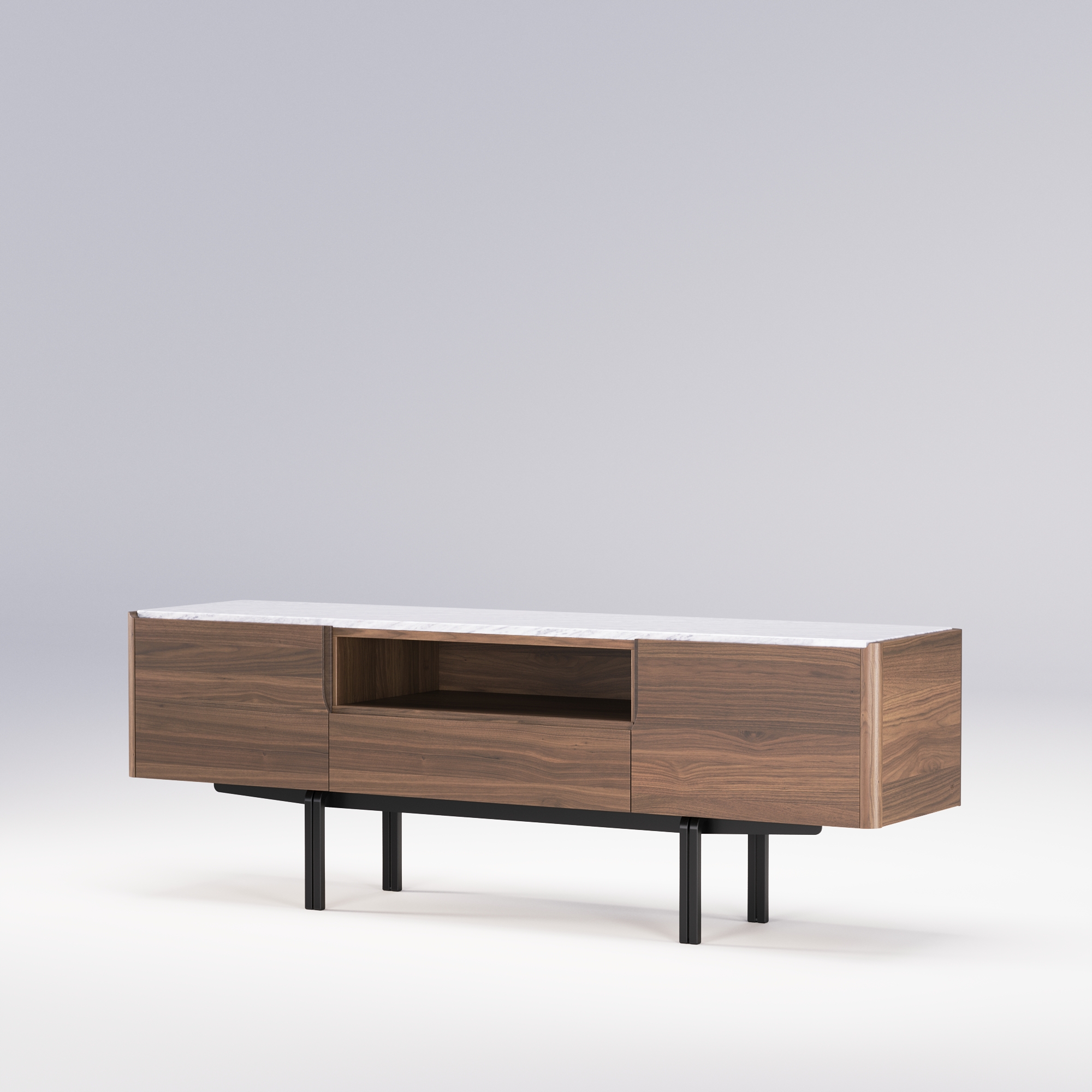Wewood Panama Media Unit Walnut