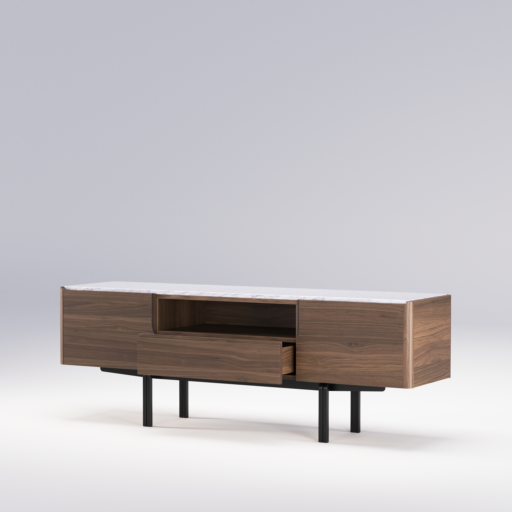 Wewood Panama Media Unit Walnut