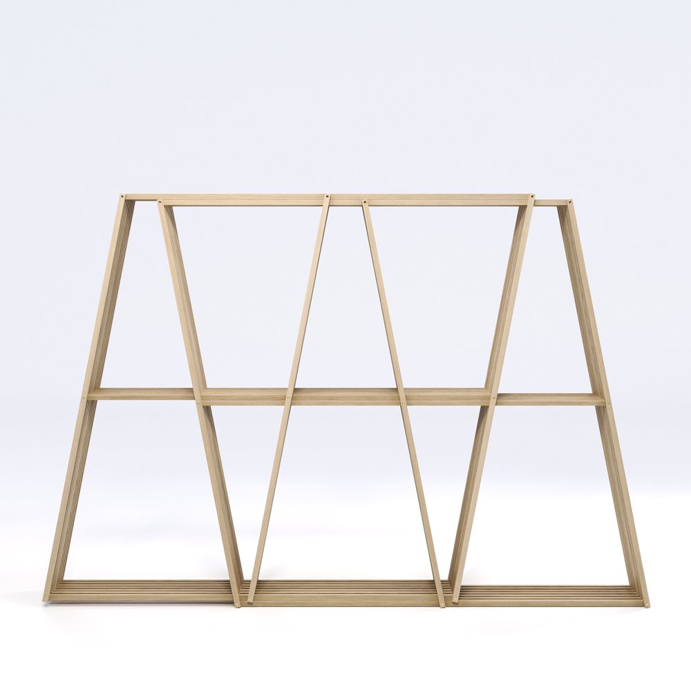 Wewood X2 Bookshelf Oak