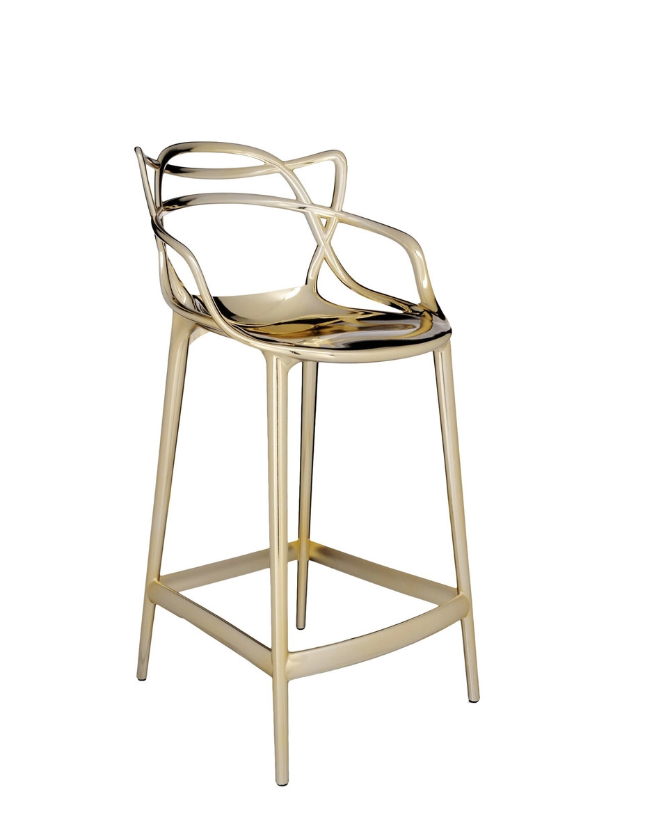 CLEARANCE Kartell Masters Stool - Metallic Gold