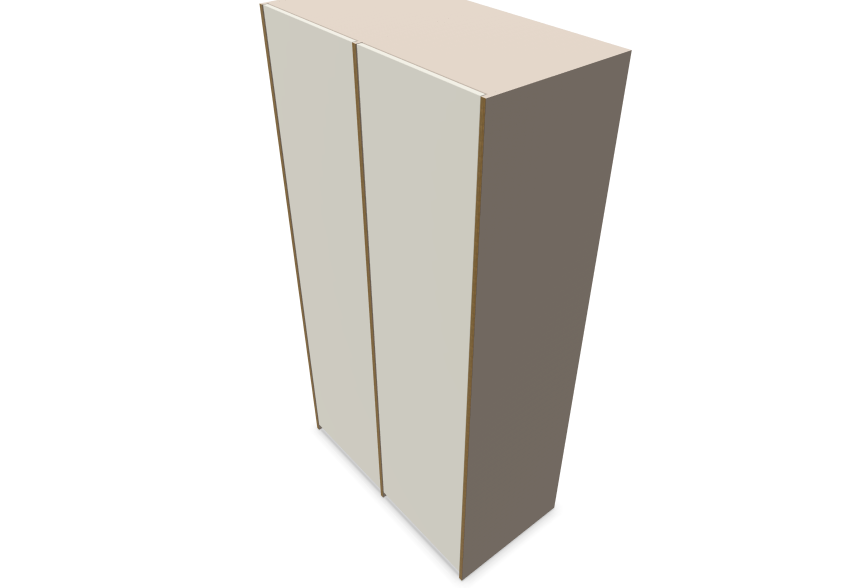 Muller Modular Plus Wardrobe - Combination 1 CPL/HPL Coated