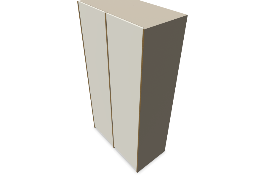 Muller Modular Plus Wardrobe - Combination 1 CPL/HPL Coated