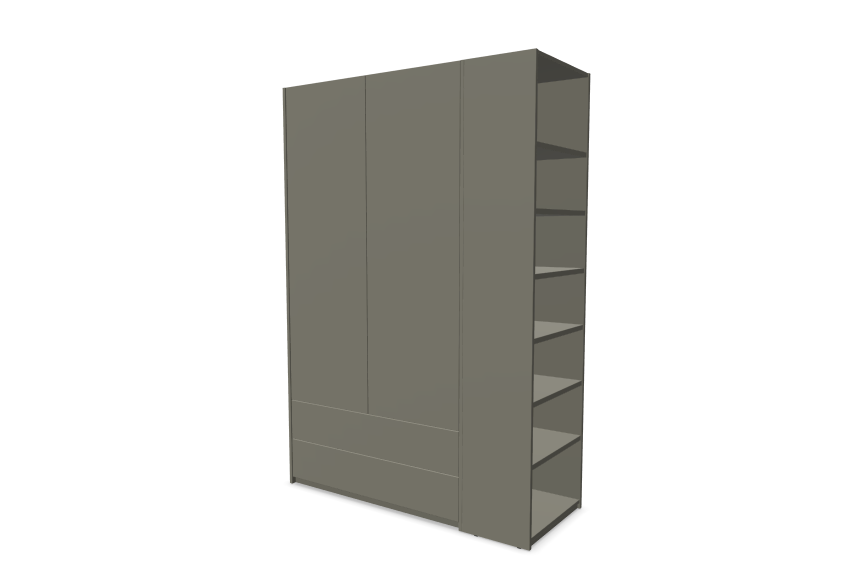 Muller Modular Plus Wardrobe - Combination 3 RAL Colours