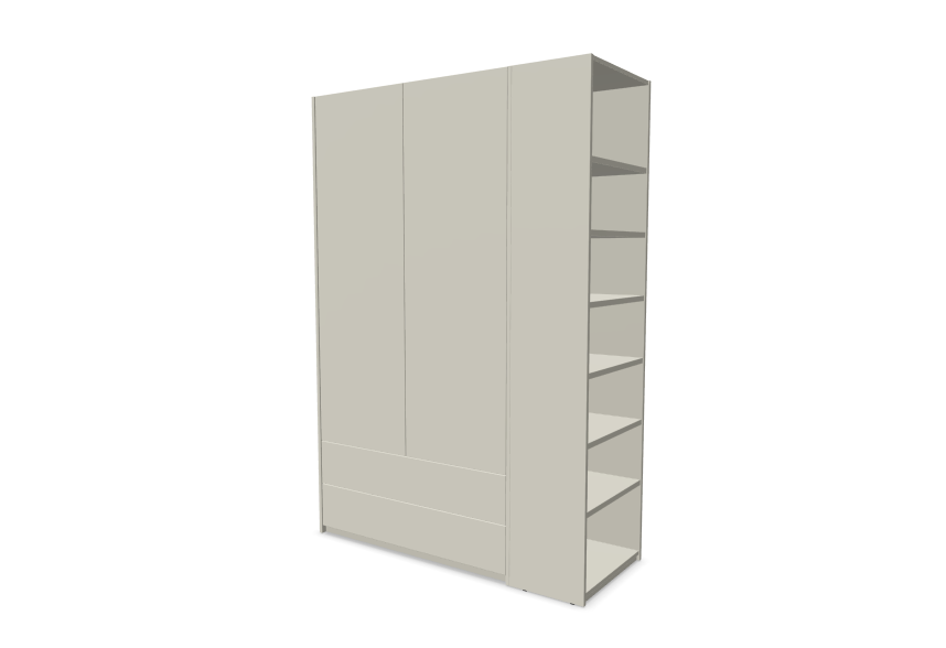 Muller Modular Plus Wardrobe - Combination 3 RAL Colours