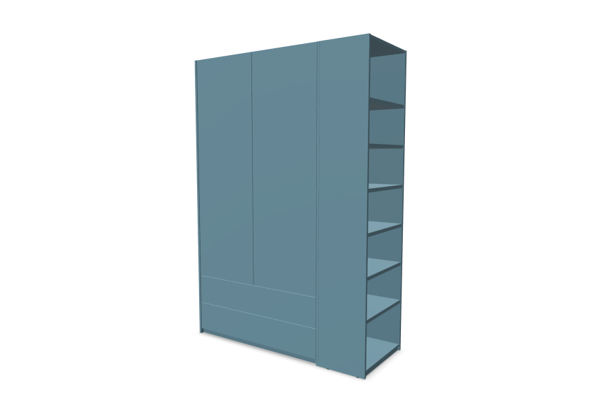 Muller Modular Plus Wardrobe - Combination 3 RAL Colours